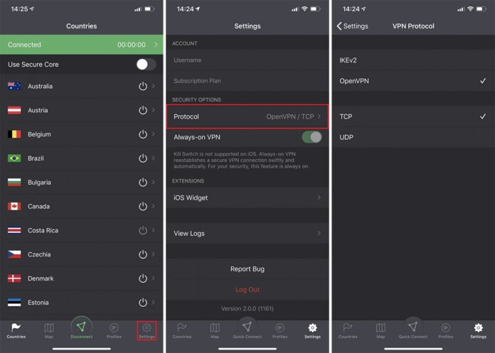 download the new version for ios ProtonVPN Free 3.1.0