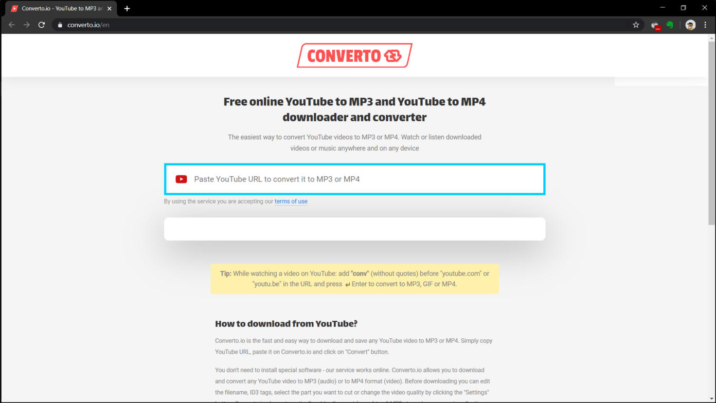 youtube converter into mp3