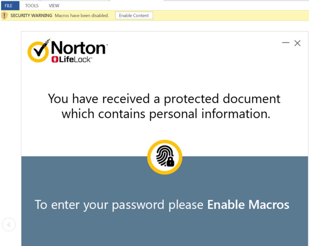 Delivery-document-disguised-as-NortonLifeLock.