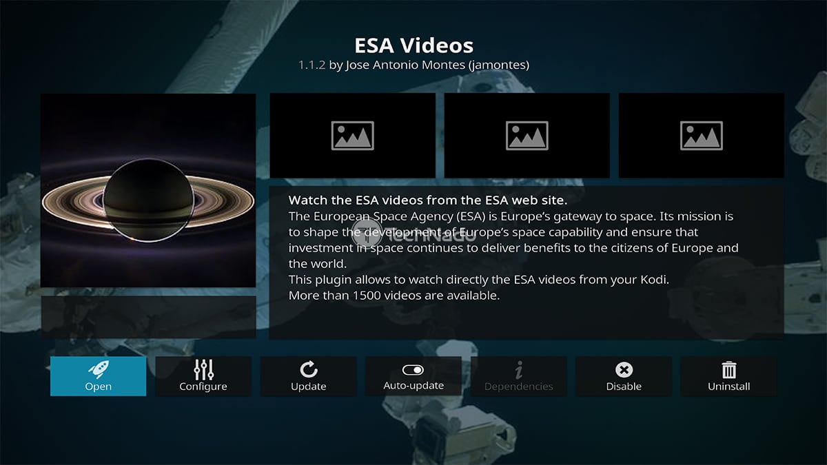 ESA Videos Kodi Addon