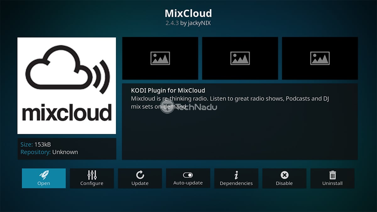 MixCloud Kodi Addon