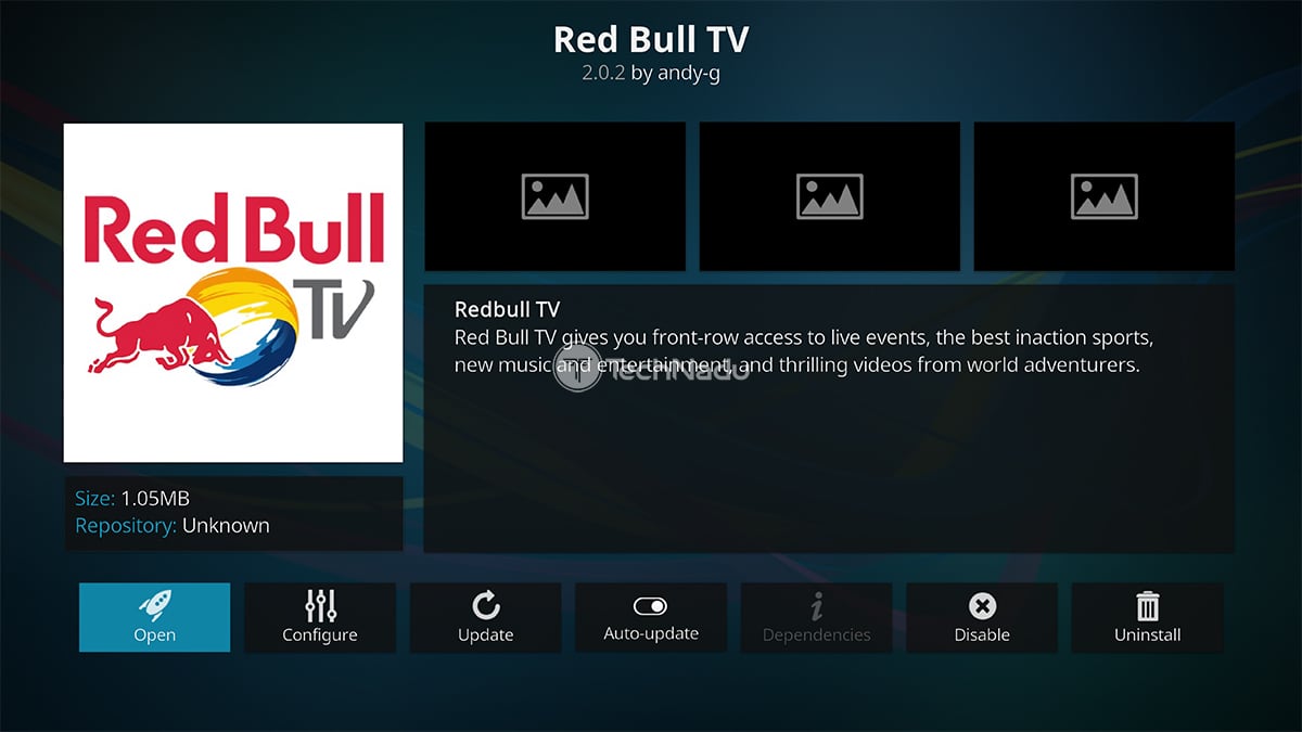 o Red Bull TV Kodi Addon