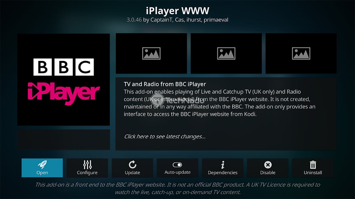 iPlayer WWW Kodi Addon