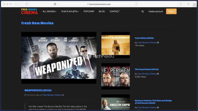 free movie download sites without paying and registration