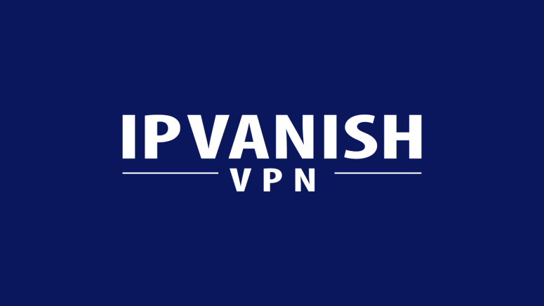 IPVanish Logo Blue Background