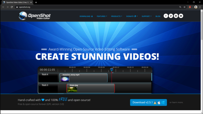 openshot video editor requirements