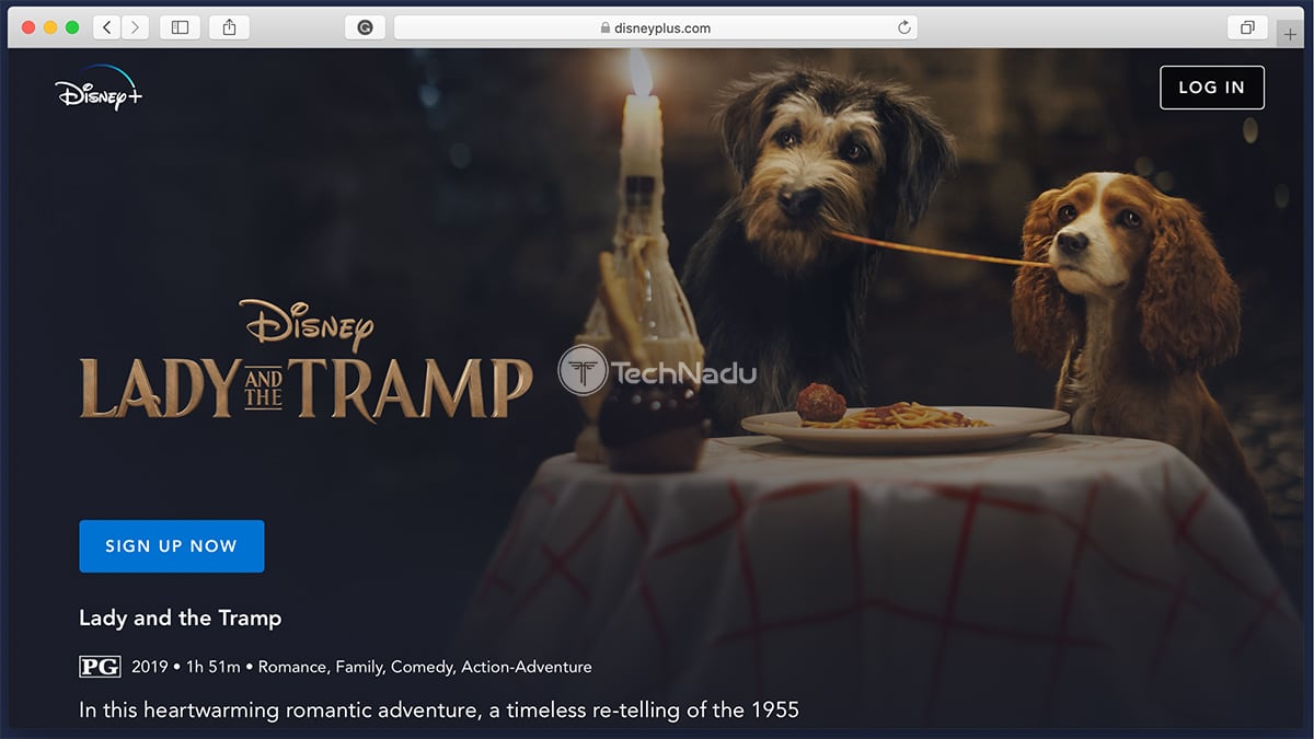Disney Plus Synopsis Lady and the Tramp