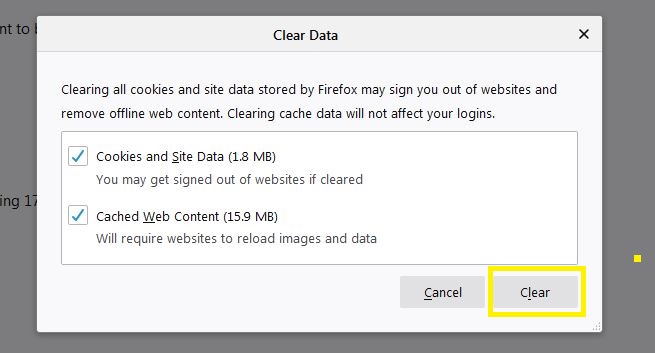 How to delete cookies in Firefox.