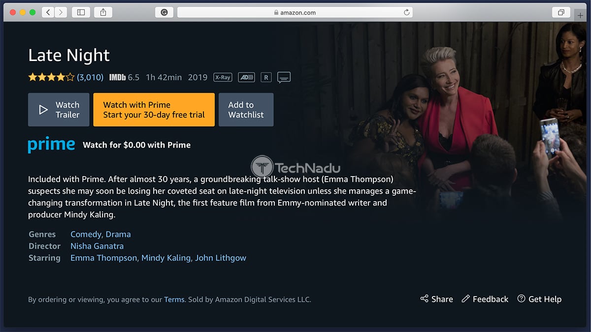 Prime Video Synopsis Late Night