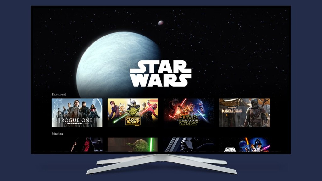 Disney Plus Interface on Smart TV