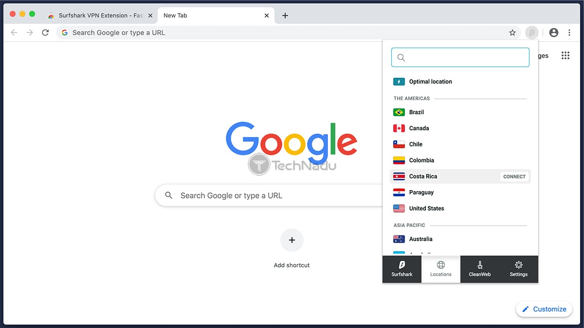 surfshark vpn chrome extension