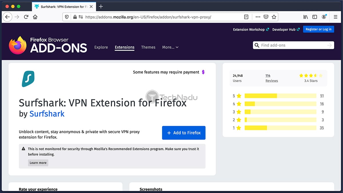 setup vpn firefox