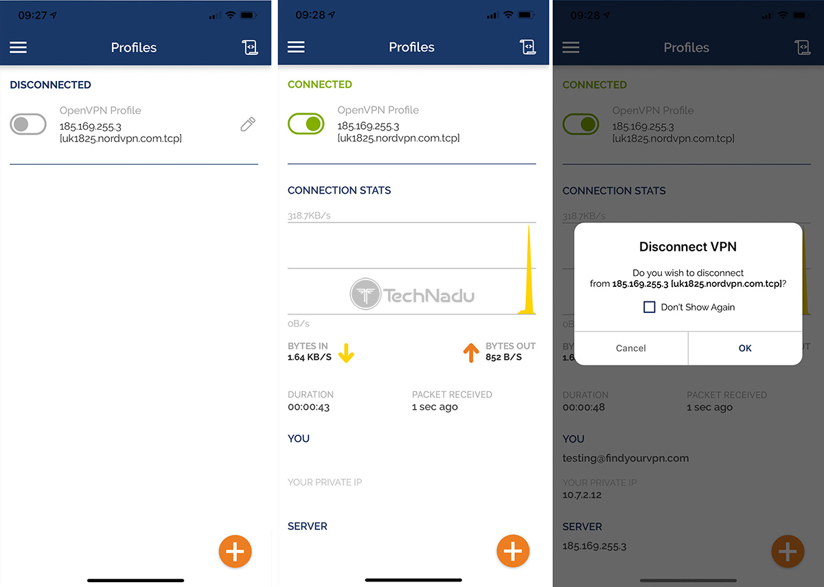 Using OpenVPN Connect on iOS