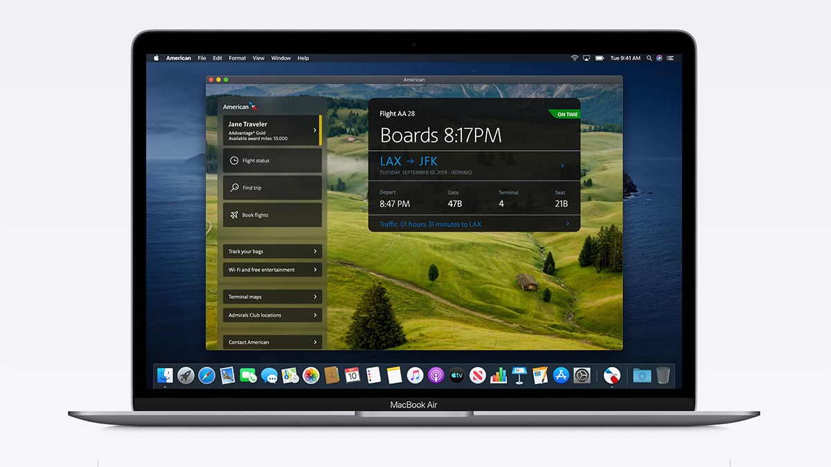 Mac Showing iOS Catalyst App