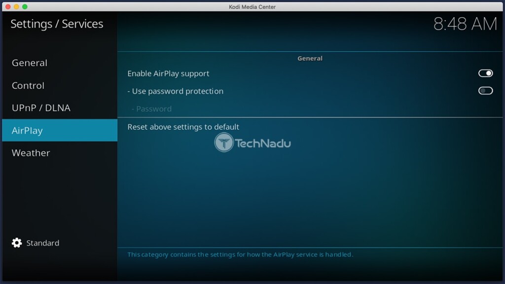 how to airplay from mac to kodi
