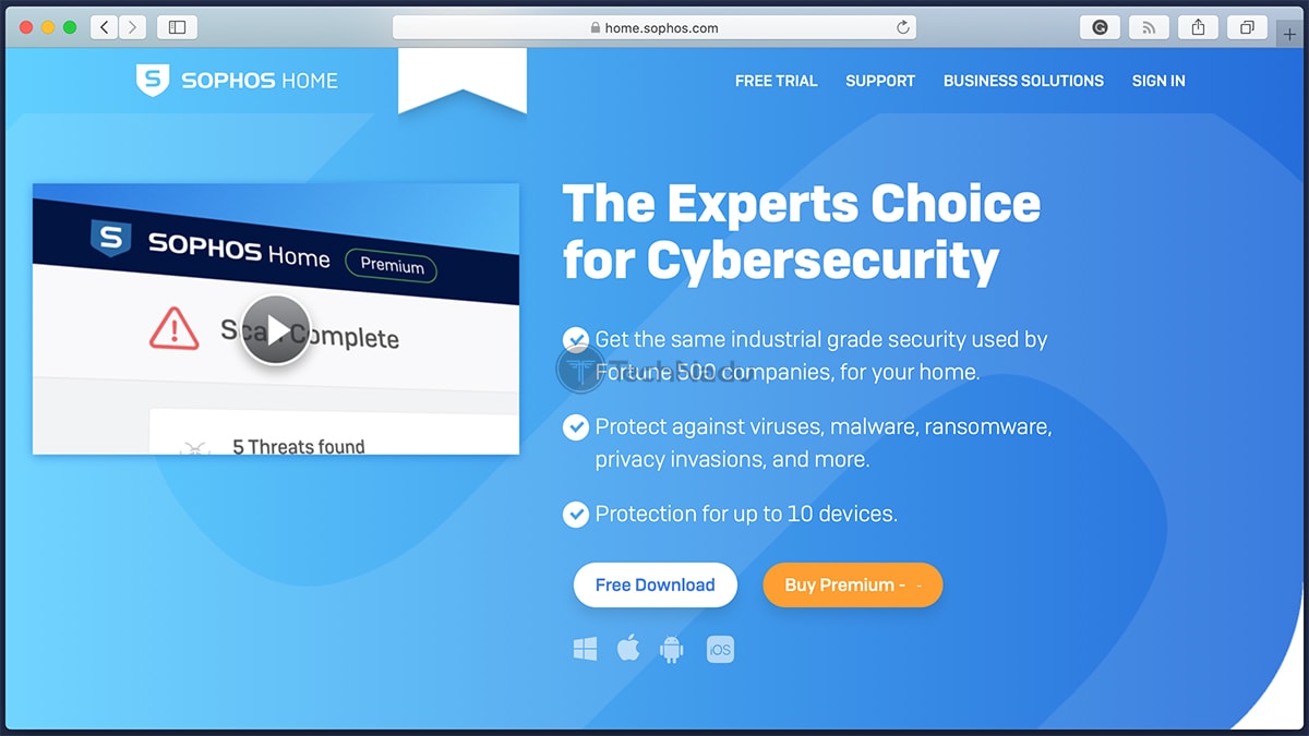 Sophos Home Website