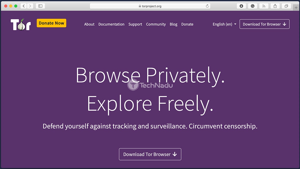 Tor Browser Homepage