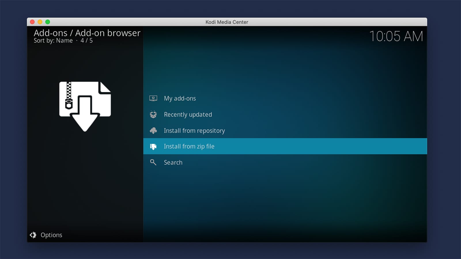 how to set up kodi on mac