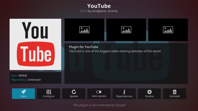 YouTube Kodi Addon Overview