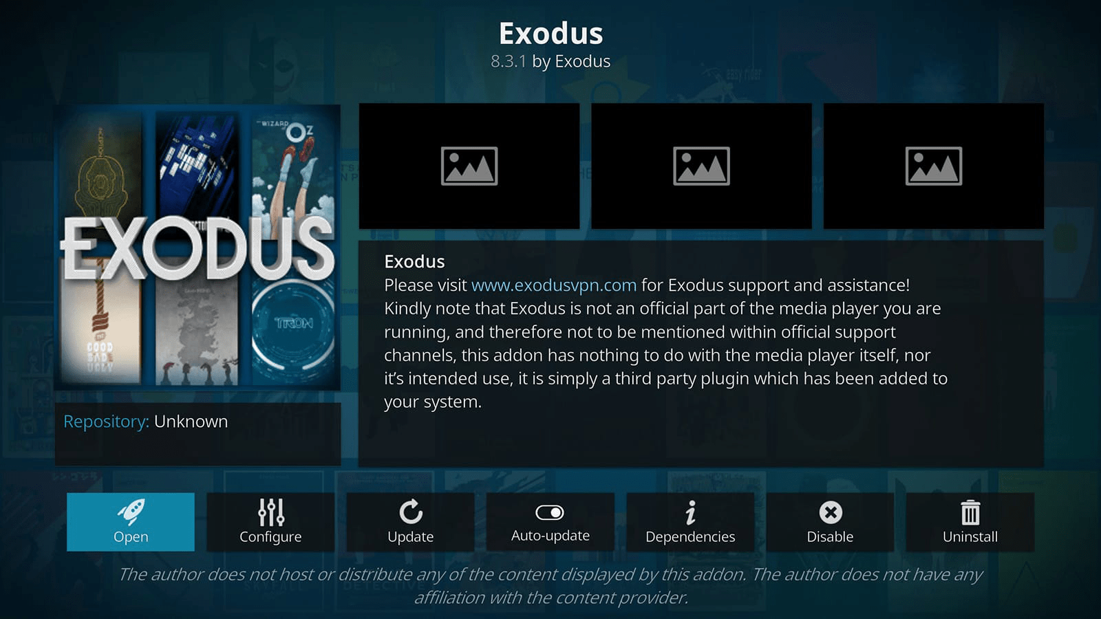 kodi with exodus for mac