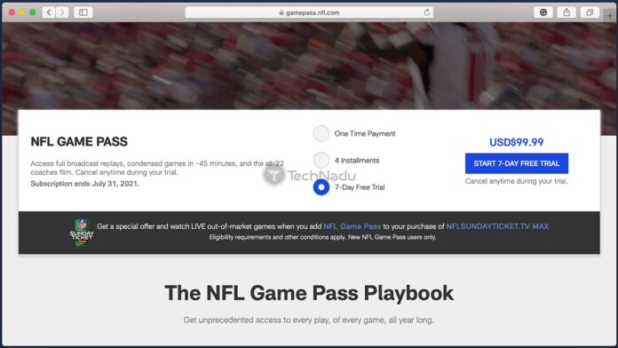 nfl game pass pricing