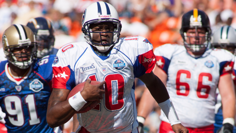 Titans QB Vince Young in action at the 2007 NFL Pro Bowl played at Aloha Stadium in Honolulu,HI on February 10, 2007