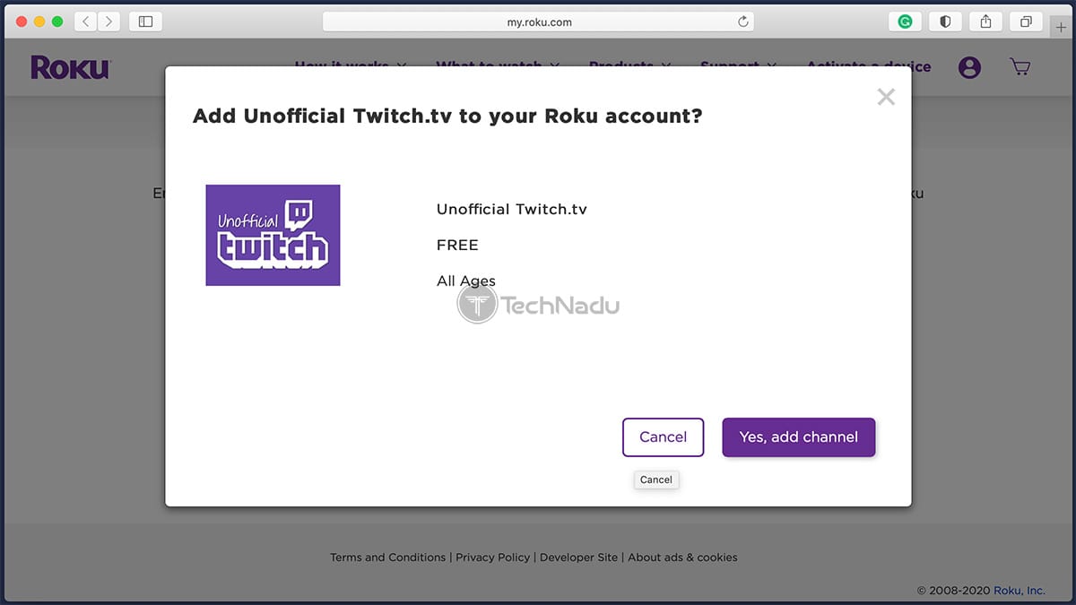 Unofficial Twitch Channel for Roku