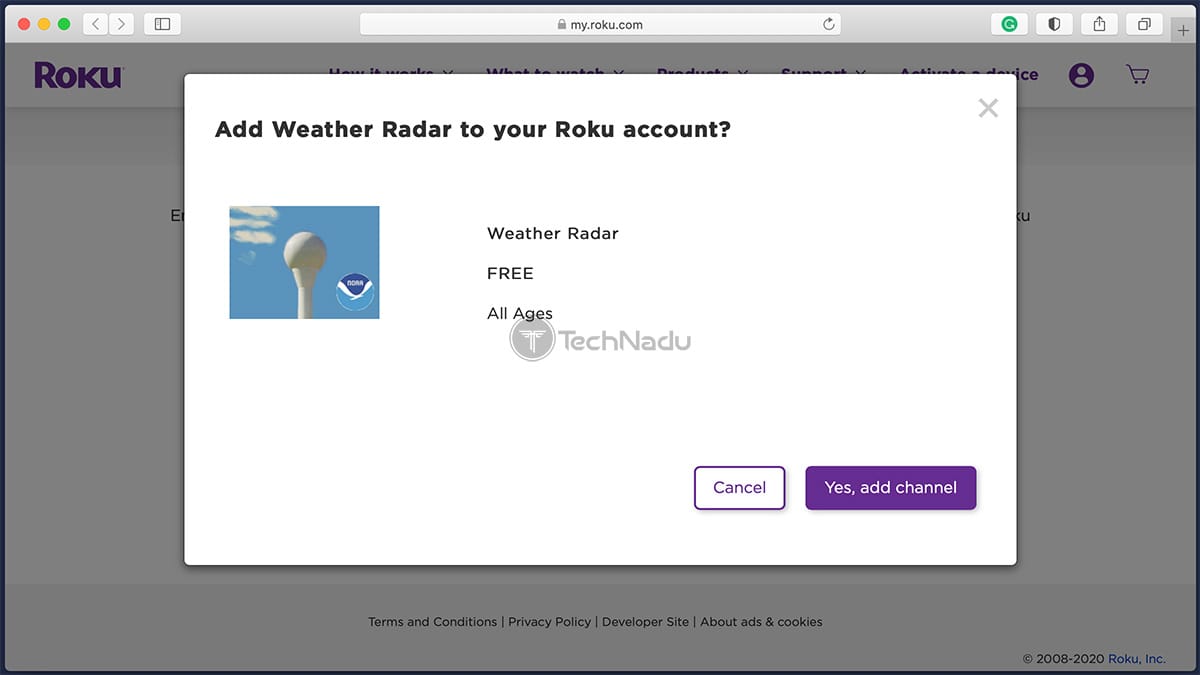 Weather Radar on Roku