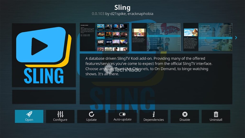 Sling TV Kodi Addon