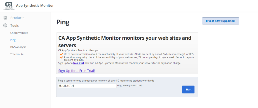 Looking up an ExpressVPN virtual location with CA App Synthetic Monitor