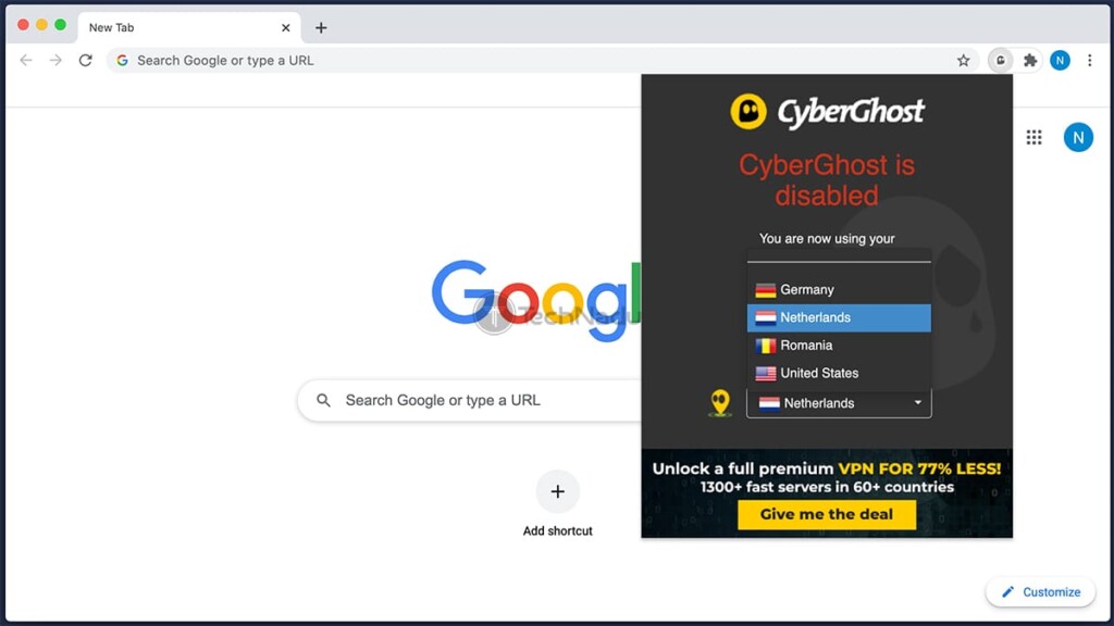 chrome web store cyberghost