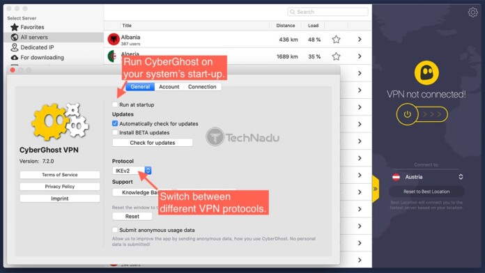 cyberghost vpn mac