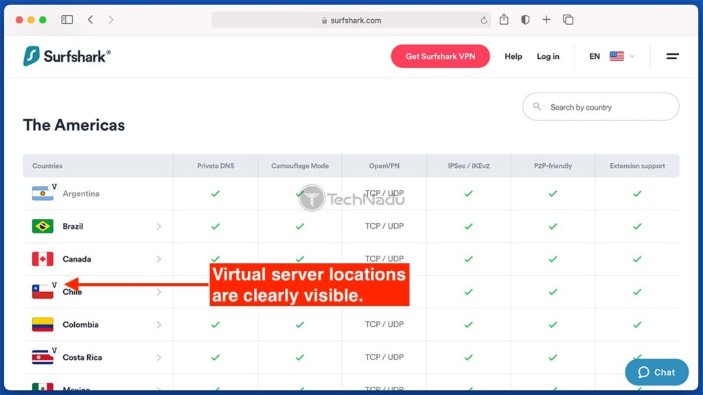 surfshark p2p servers