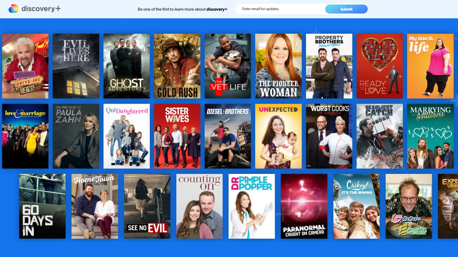 discovery plus tv shows list