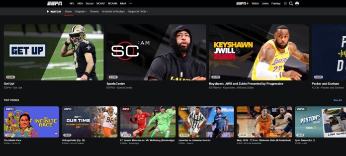 Browse videos on Watch ESPN