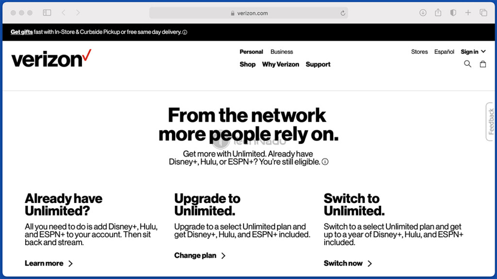 Verizon Disney Plus Promo Offer