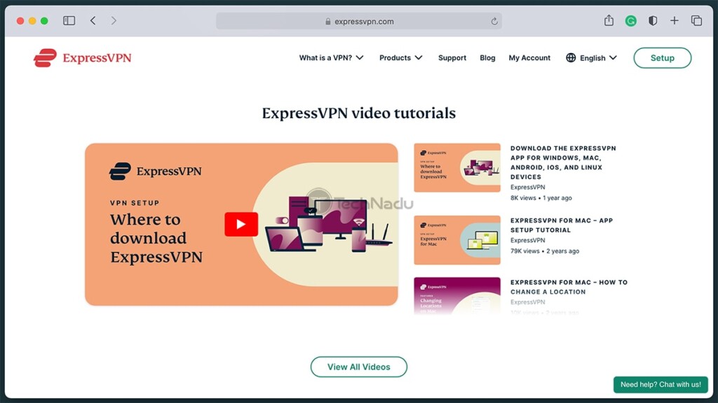 Online Support Center of ExpressVPN
