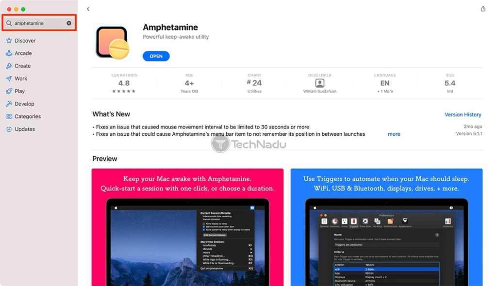 Amphetamine App Mac App Store