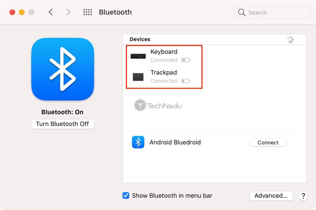 Bluetooth Connectivity Settings macOS