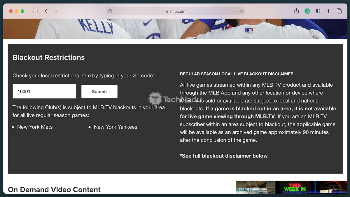 MLB.TV Blackout Workaround 2022 How to Bypass Restrictions TechNadu