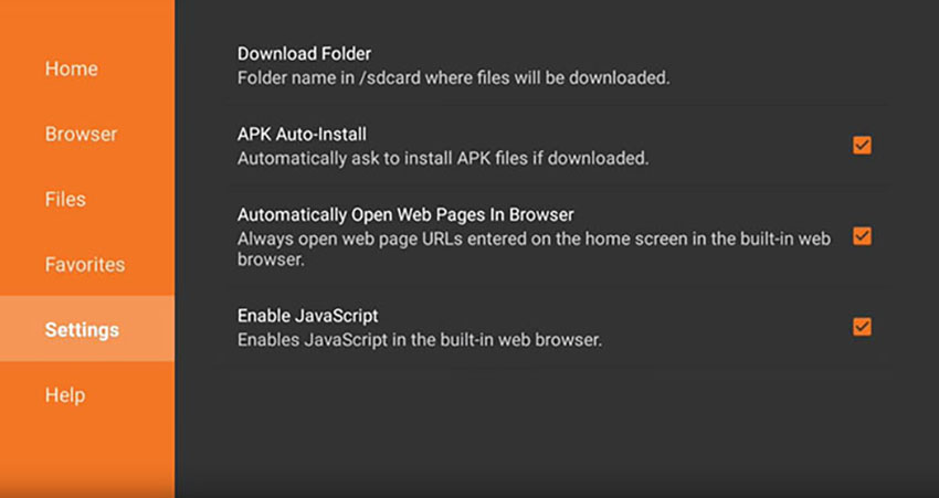 Downloader App Settings Firestick