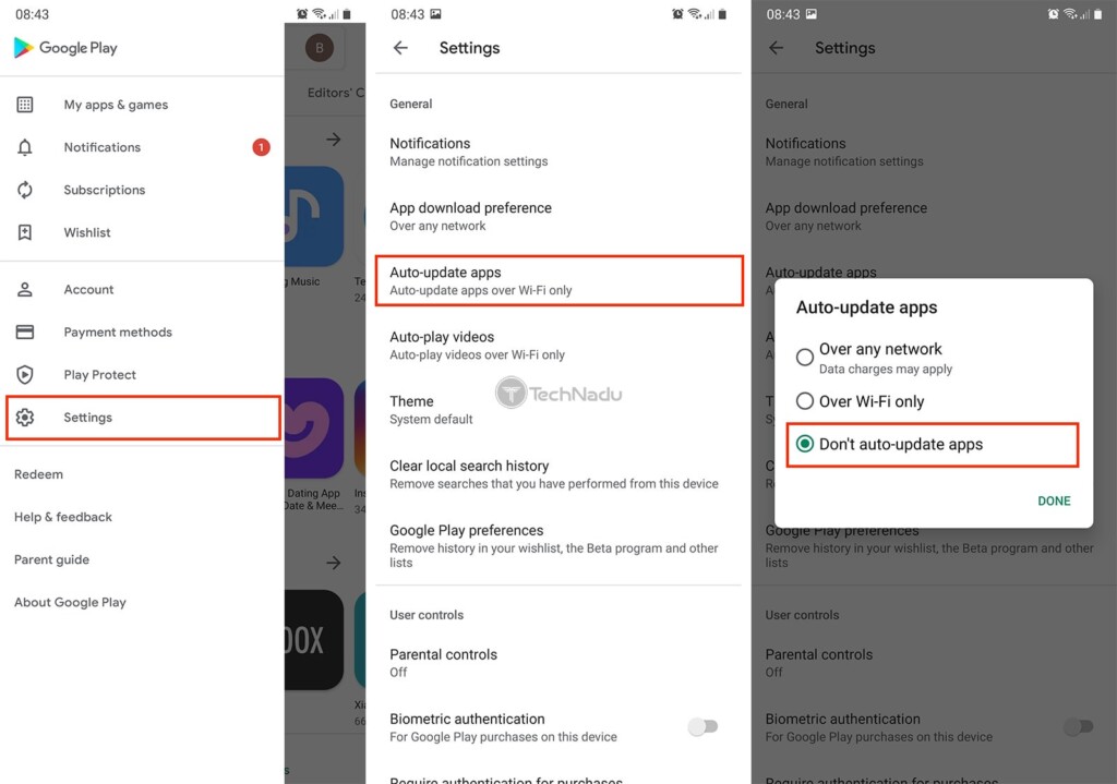 Steps to Disable Automatic App Updates Android