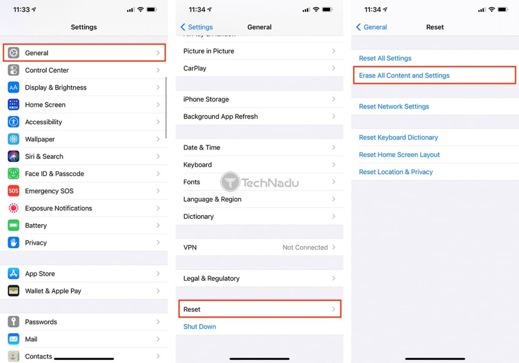 Steps to Securely Wipe iPhone