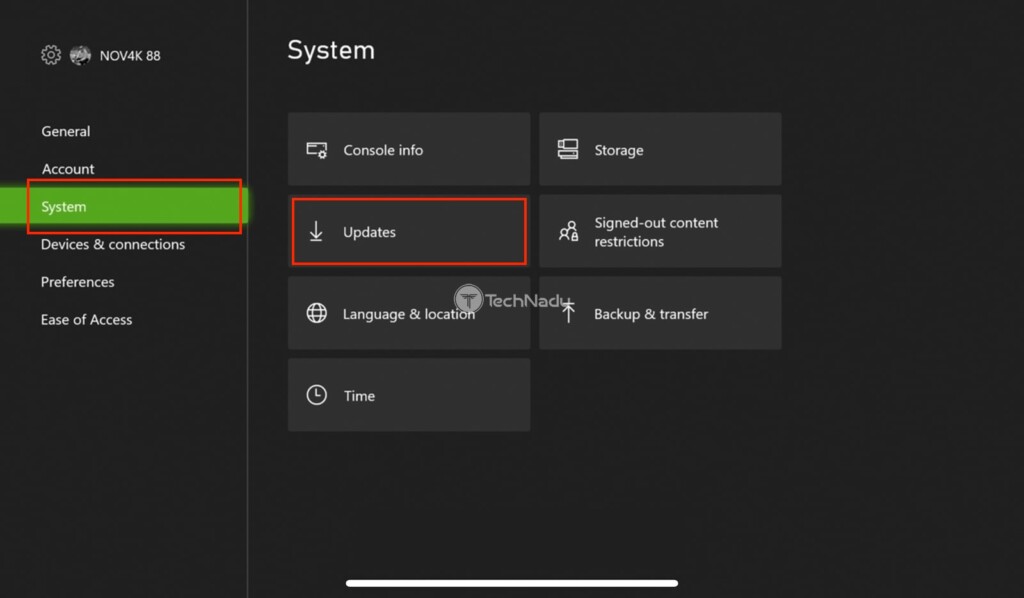 System Settings Xbox copy