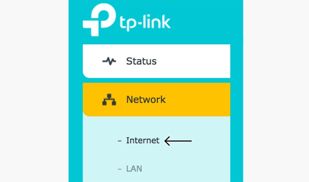 Accessing Internet Settings on TP-Link Router
