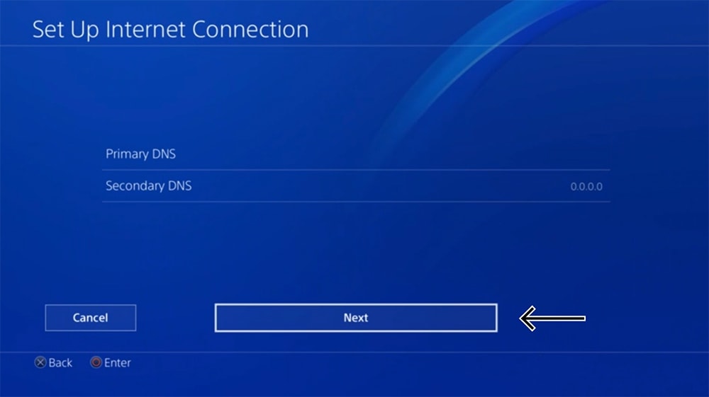 DNS Parameters Changes on PlayStation