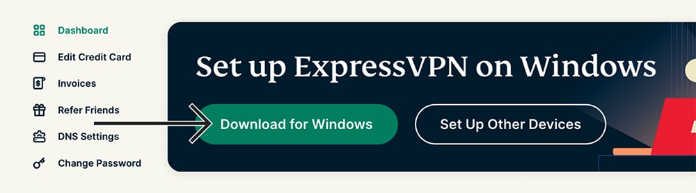 Downloading ExpressVPN for Windows