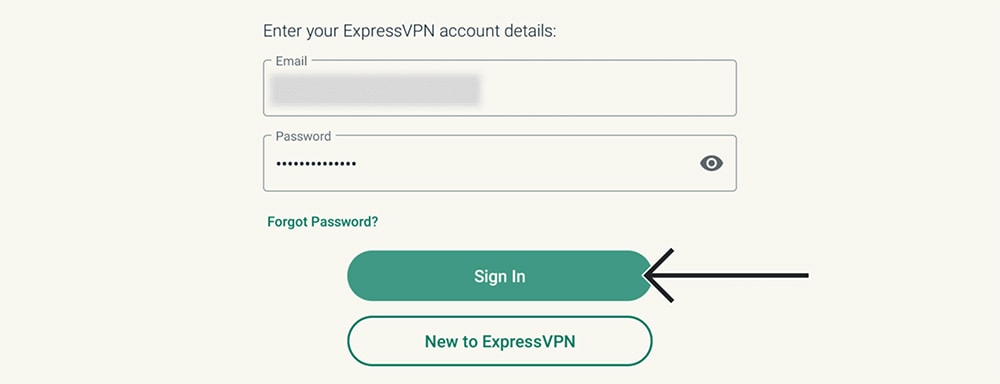 Entering Login Credentials on Android TV