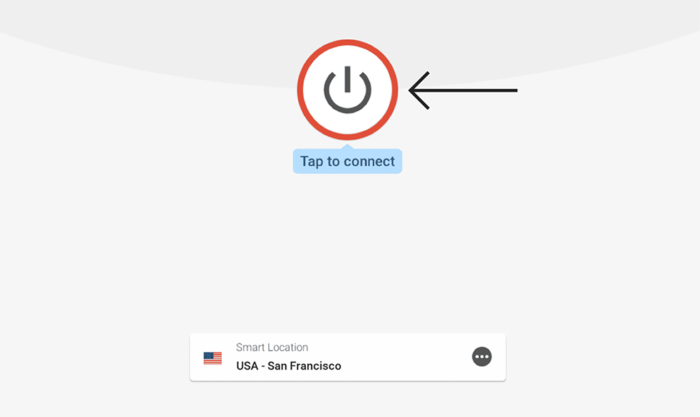 ExpressVPN Home Page on Fire Tablet