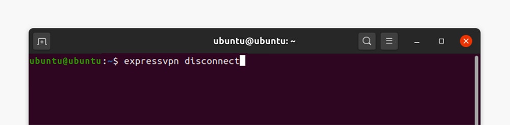 ExpressVPN Linux Disconnect Command